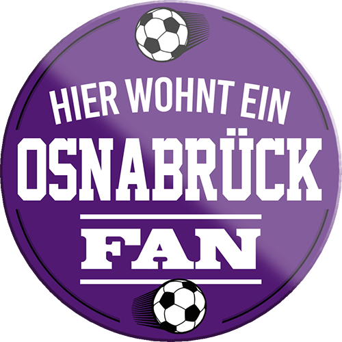 4252024233537	Schilderstore24	 ''Osnabrück Fan'' Schilderstore24 Blechschilder sind perfekt als Geschenk zu Weihnachten, Geburtstage, Feiern, Partys, Grillabende, Namenstag, Feiertag, Mädelsabend, Hochzeit. Jederzeit stilvoll im Wohnzimmer, Partykeller, Garage, Praxis, Büro, Café, Hauseingang Fußball Mannschaft Verein Bolzen Ball sport liga kicken stadion freizeit