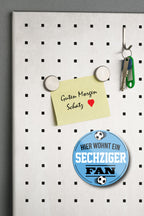 Magnet ''Sechziger Fan'' 8x8x0,3cm