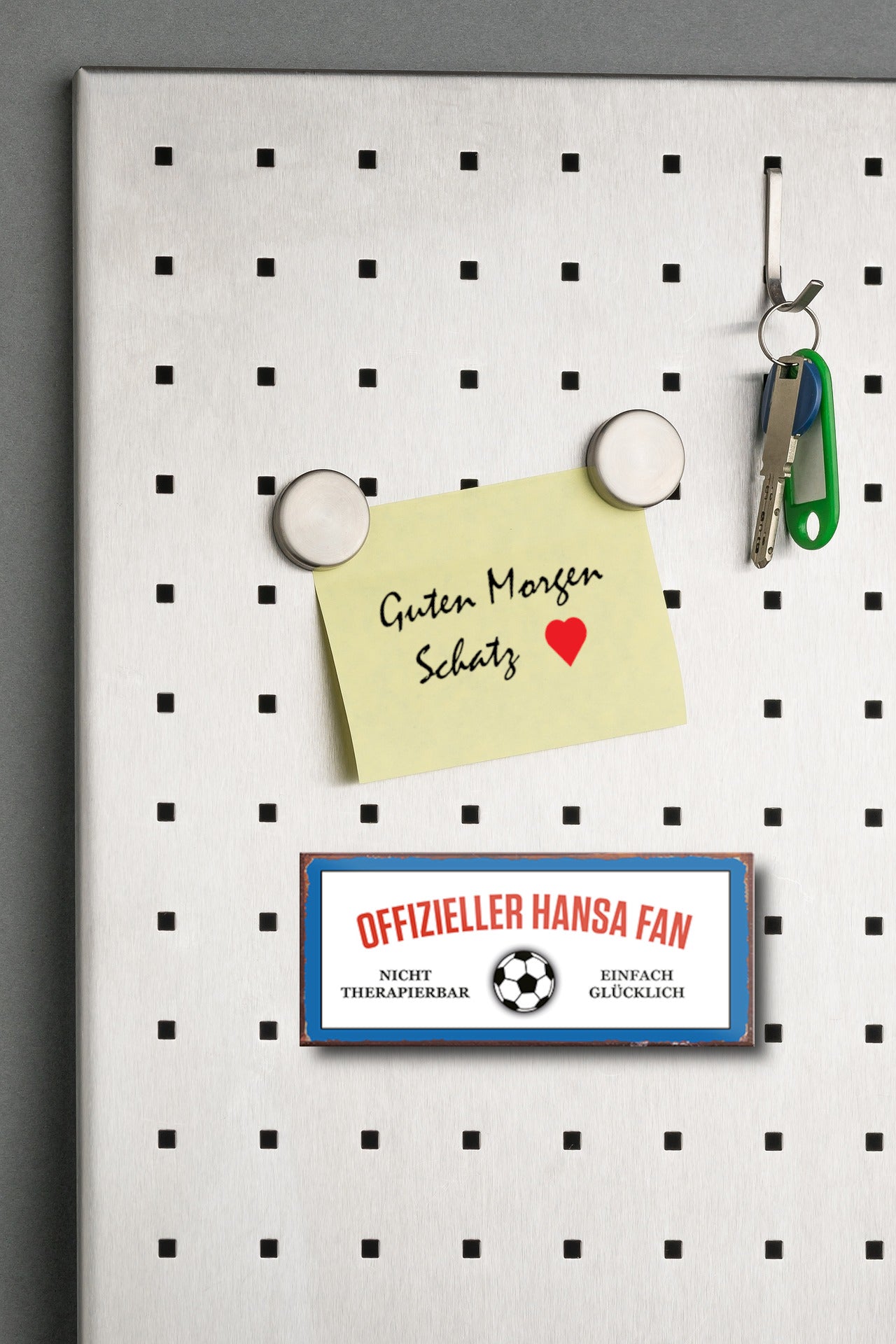 Magnet ''Offizieller Hansa Fan'' 9,3x4cm