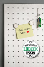 Magnet ''Lübeck Fan'' 8x8x0,3cm