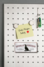 Magnet ''Offizieller Hundenaar (grau)'' 9,3x4cm