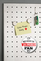 Magnet ''Würzburg Fan'' 8x8x0,3cm