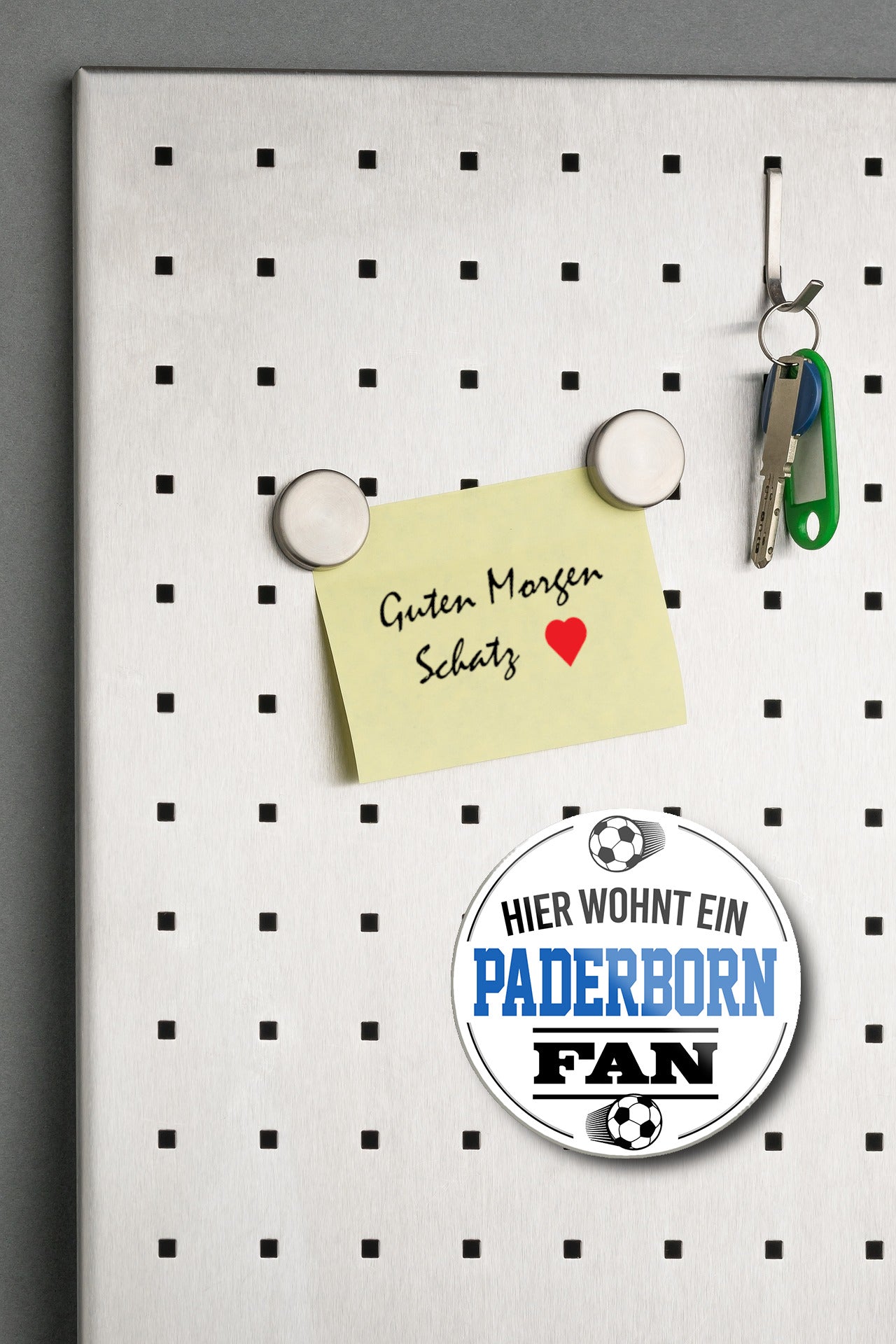 Magnet ''Paderborn Fan'' 8x8x0,3cm