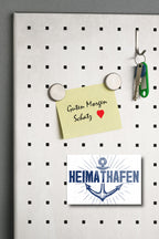Magnet ''Heimathafen'' 9x6x0,3cm