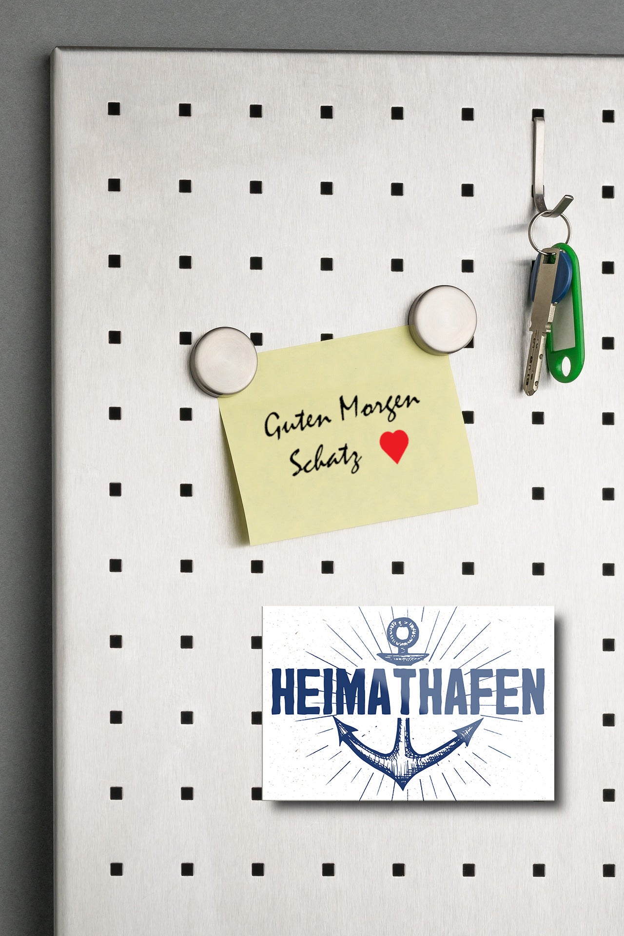 Magnet ''Heimathafen'' 9x6x0,3cm