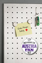 Magnet ''Austria Fan'' 8x8x0,3cm