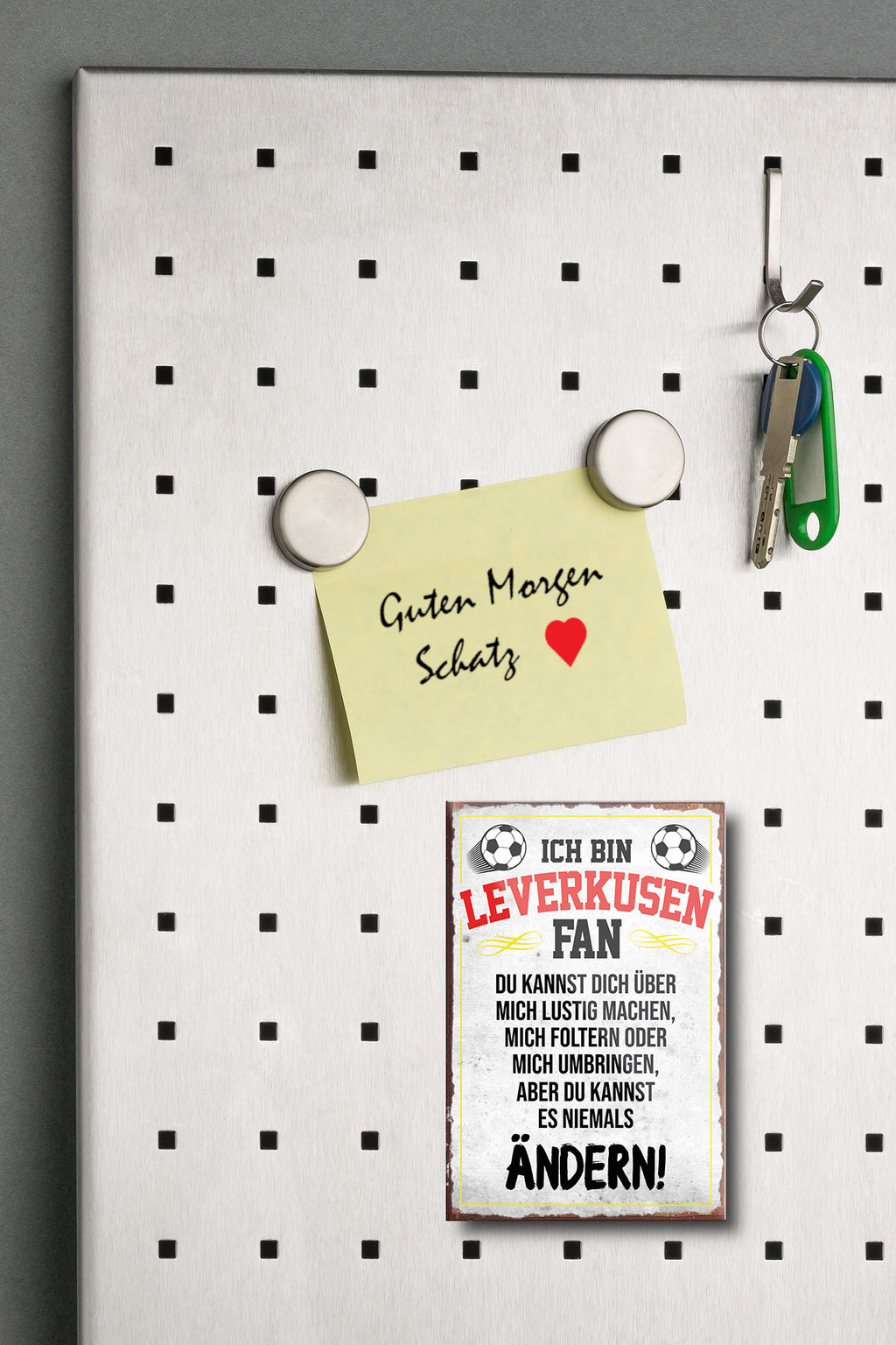 Magnet ''Leverkusen Fan'' 9x6x0,3cm