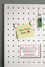 Magnet ''Wir bieten drei Arten Service Gut Billig Schnell'' 9x6x0,3cm