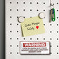 Magnet ''Warning Lack of coffee may cause memory loss'' 9,3x4cm