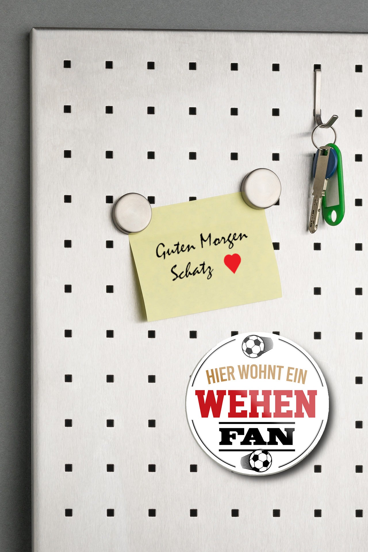 Magnet ''Wehen Fan'' 8x8x0,3cm