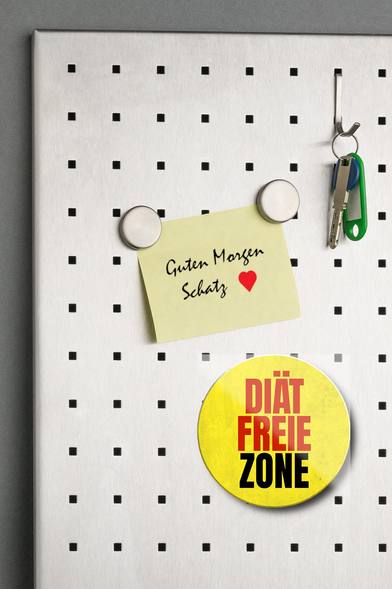 Magnet ''Diätfreie Zone'' 8x8x0,3cm