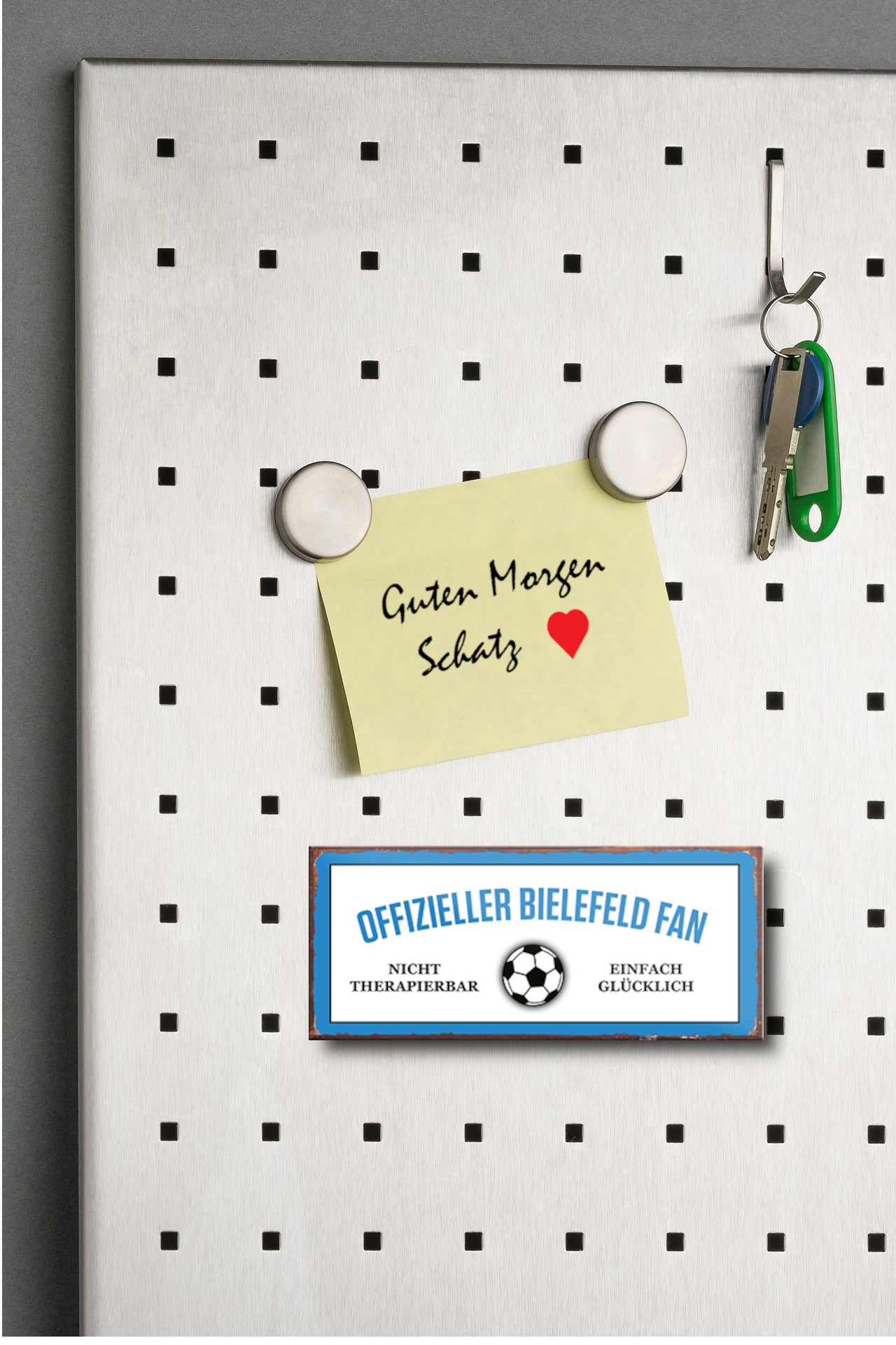 Magnet ''Offizieller Bielefeld Fan'' 9,3x4cm