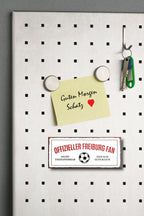 Magnet ''Offizieller Freiburg Fan'' 9,3x4cm
