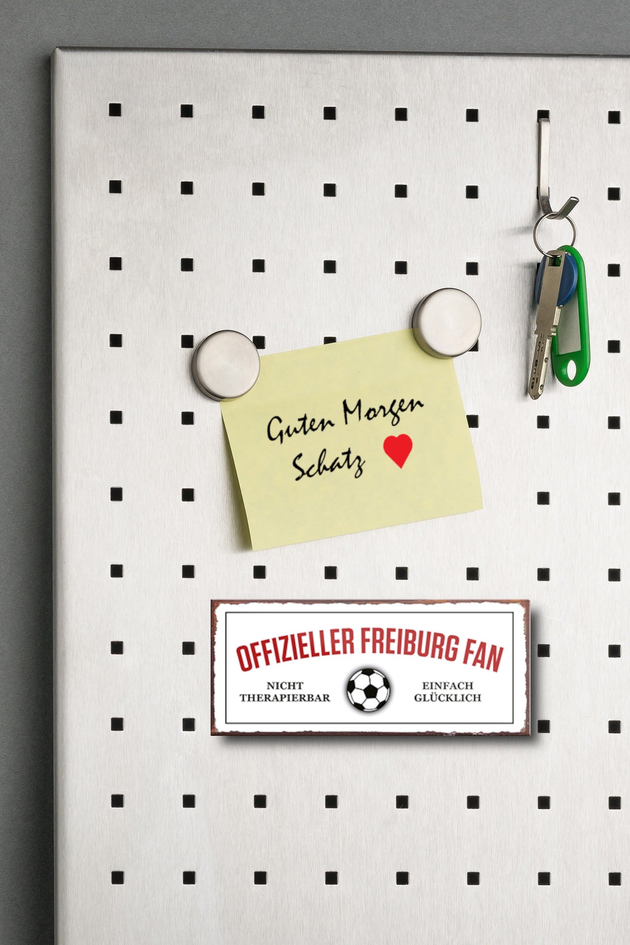 Magnet ''Offizieller Freiburg Fan'' 9,3x4cm