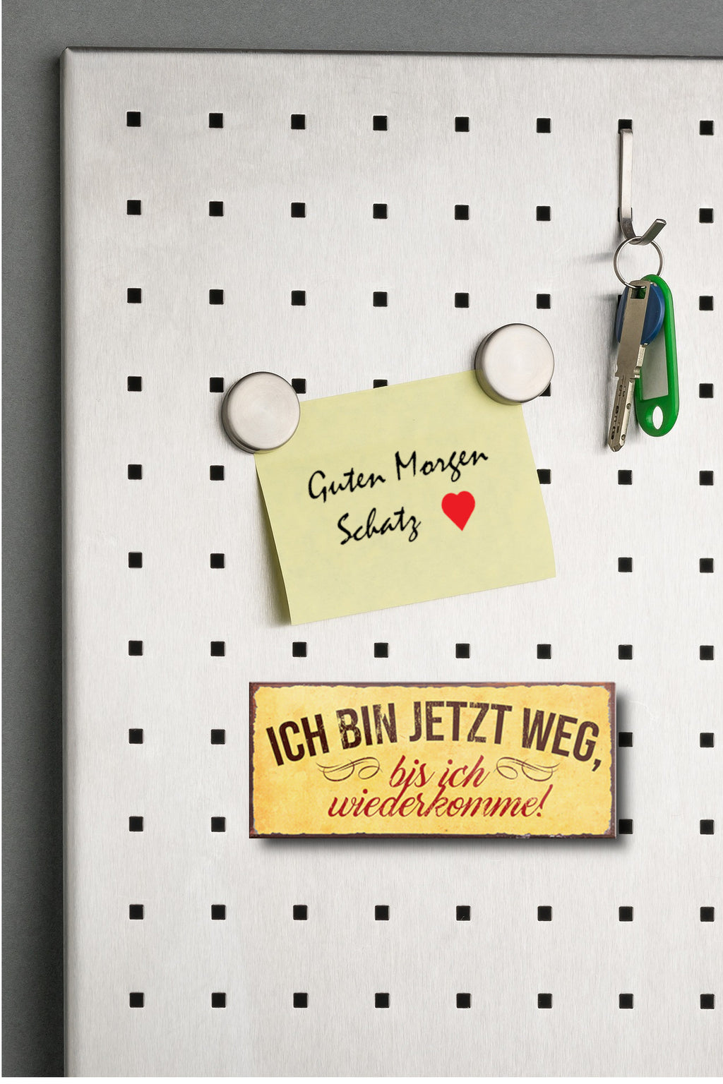 Magnet ''Ich bin jetz weg, bis ich wiederkomme'' 9,3x4cm