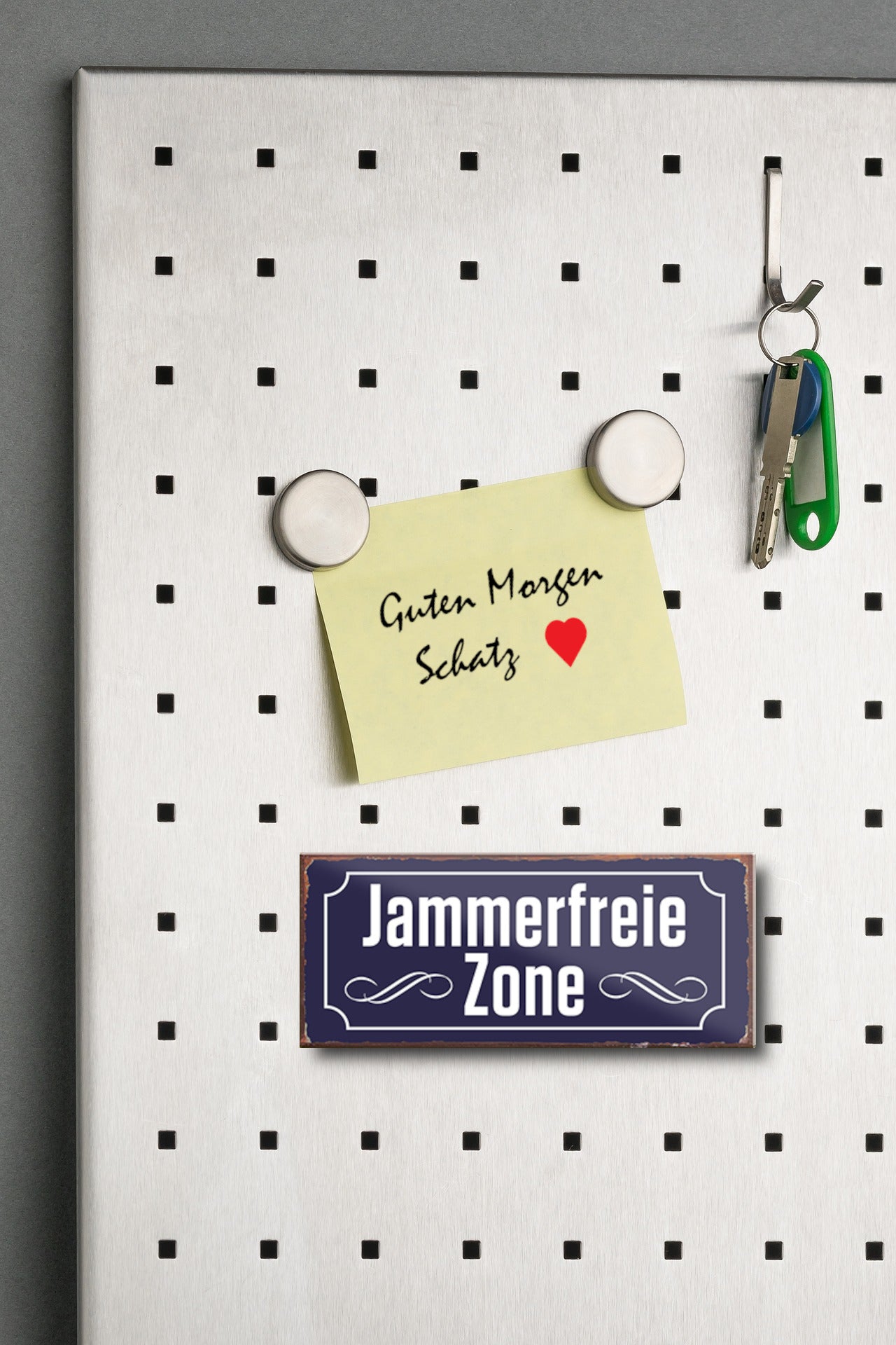 Magnet ''Jammerfreie Zone'' 9,3x4cm