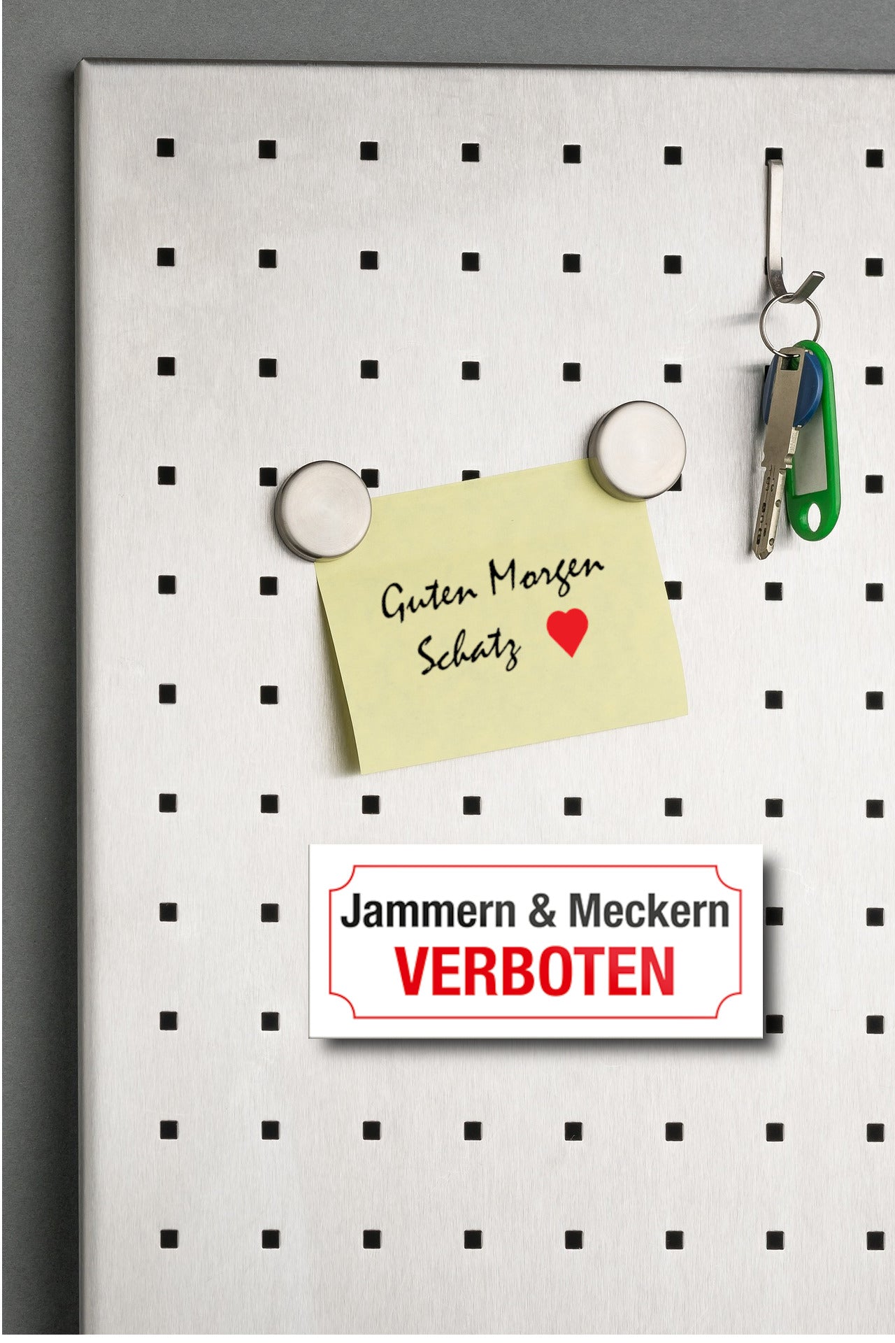 Magnet ''Jammern & Meckern verboten'' 9,3x4cm