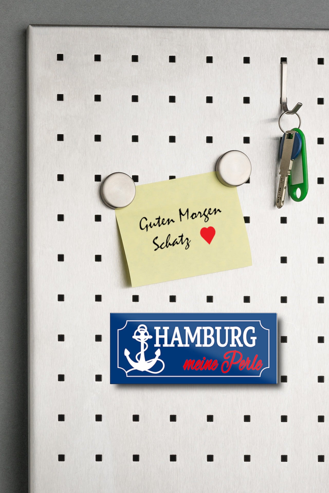 Magnet ''Hamburg meine Perle'' 9,3x4cm