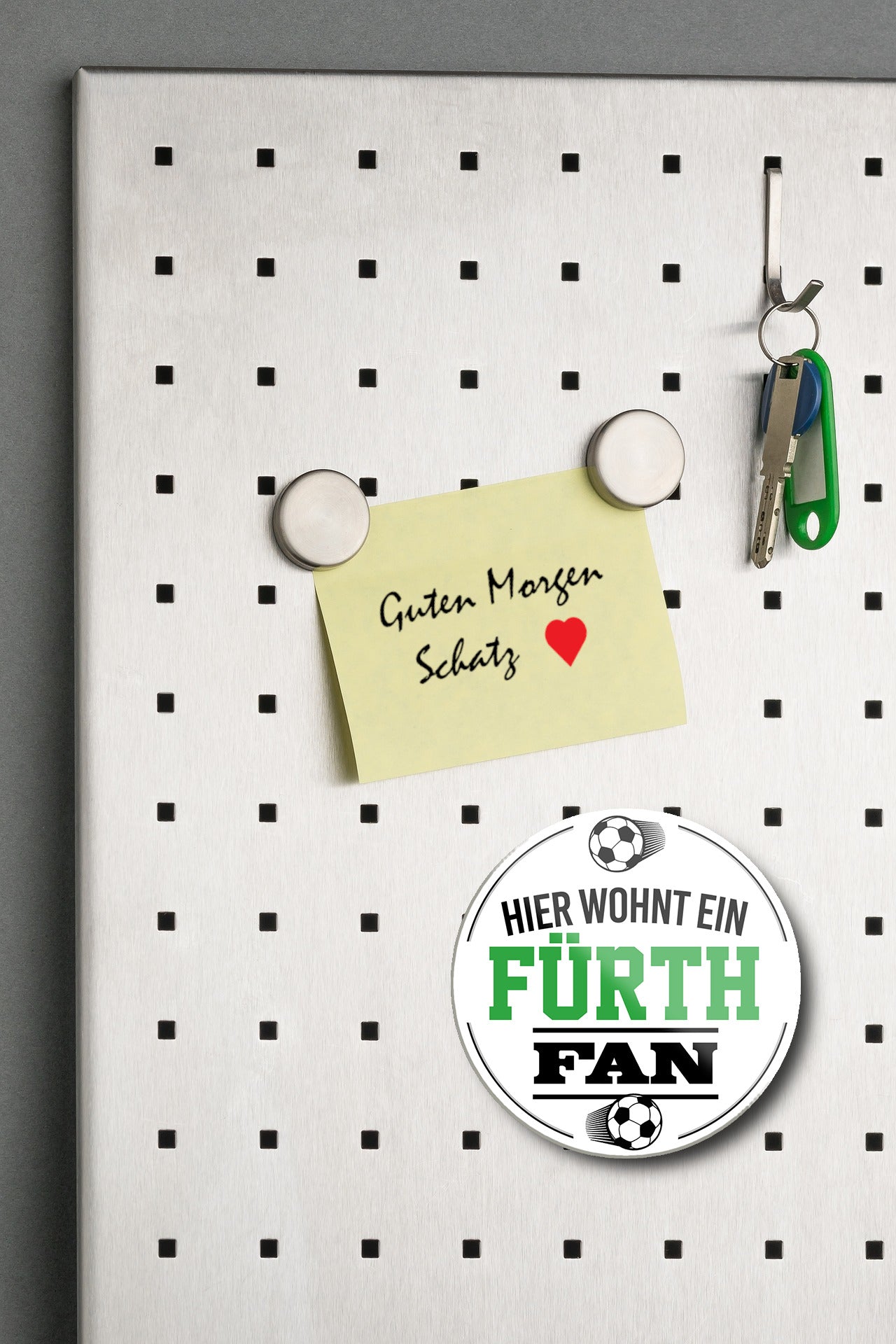 Magnet ''Fürth Fan'' 8x8x0,3cm