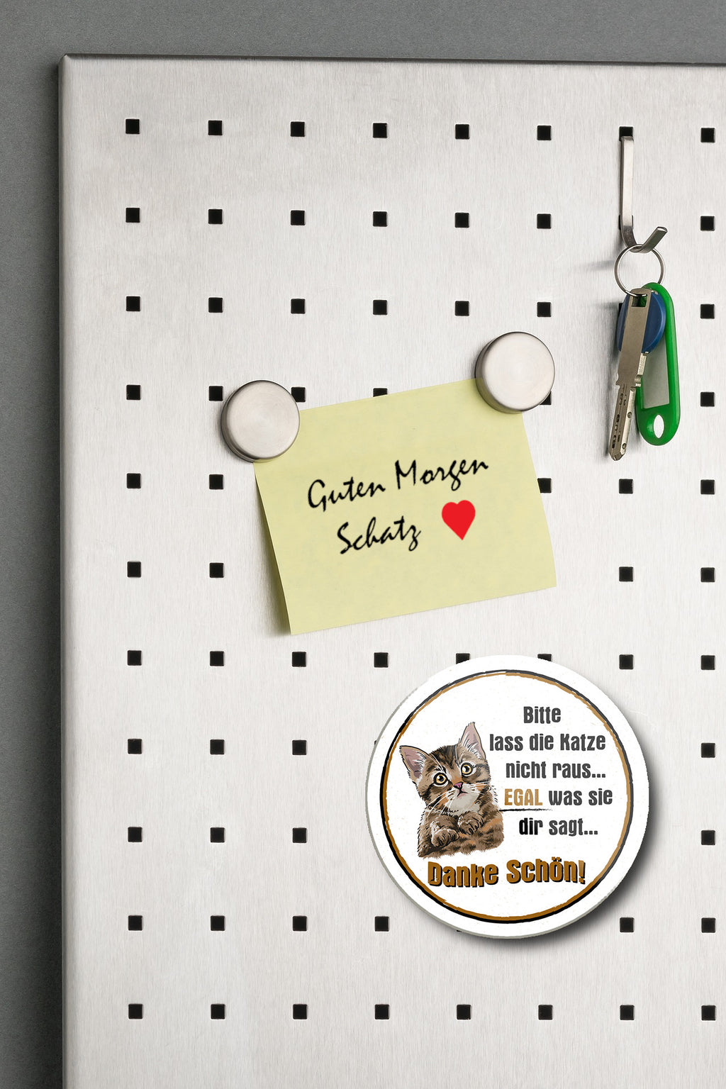 Magnet ''Bitte lass die Katze nicht raus'' 8x8x0,3cm