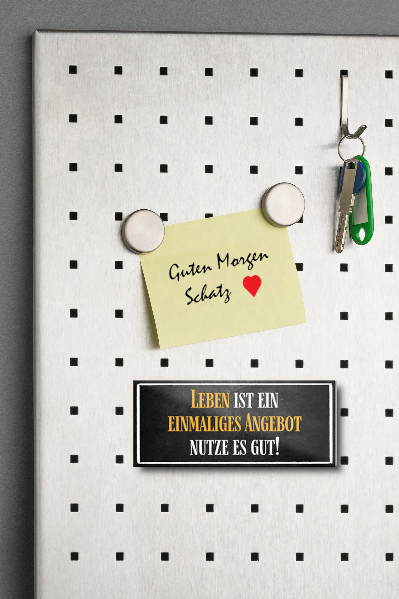 Magnet ''Das Leben ist ein einmaliges Angebot. Nutze es gut'' 9,3x4cm