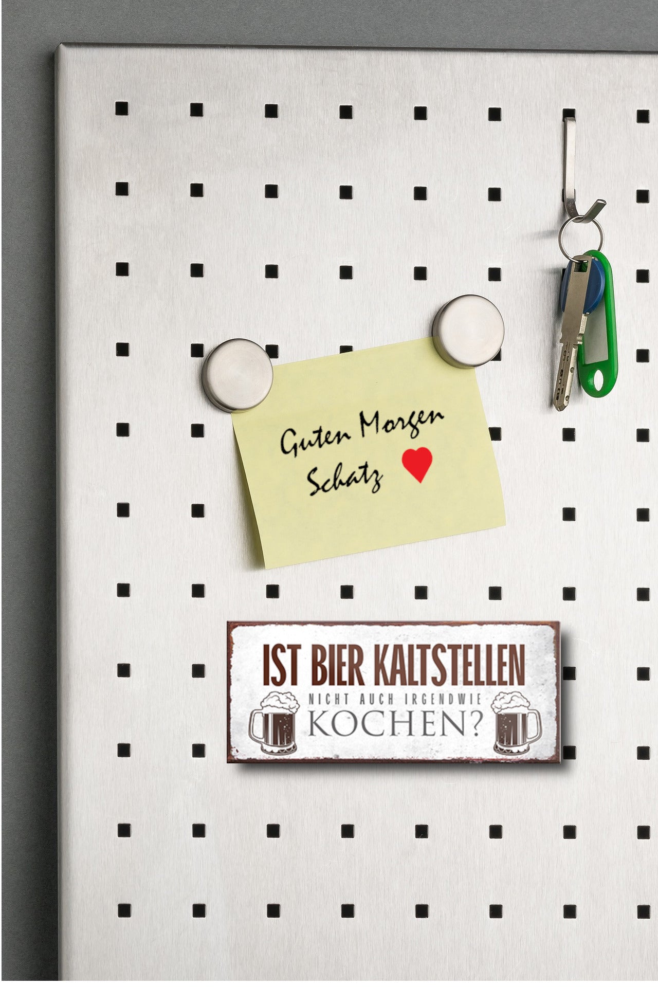 Magnet ''Ist Bier kaltstellen nicht auch irgendwie kochen'' 9,3x4cm