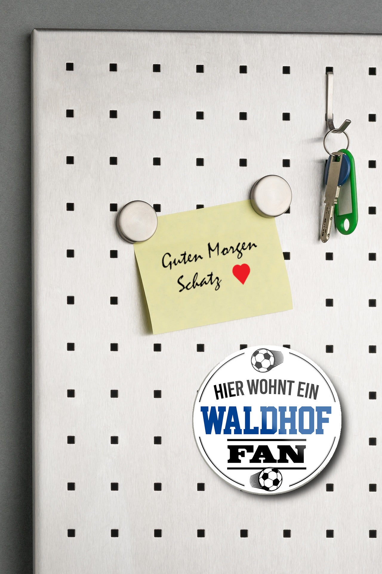 Magnet ''Waldhof Fan'' 8x8x0,3cm