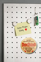 Magnet ''Leg dich niemals mit einem Dorfkind an'' 8x8x0,3cm