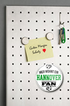 Magnet ''Hannover Fan'' 8x8x0,3cm