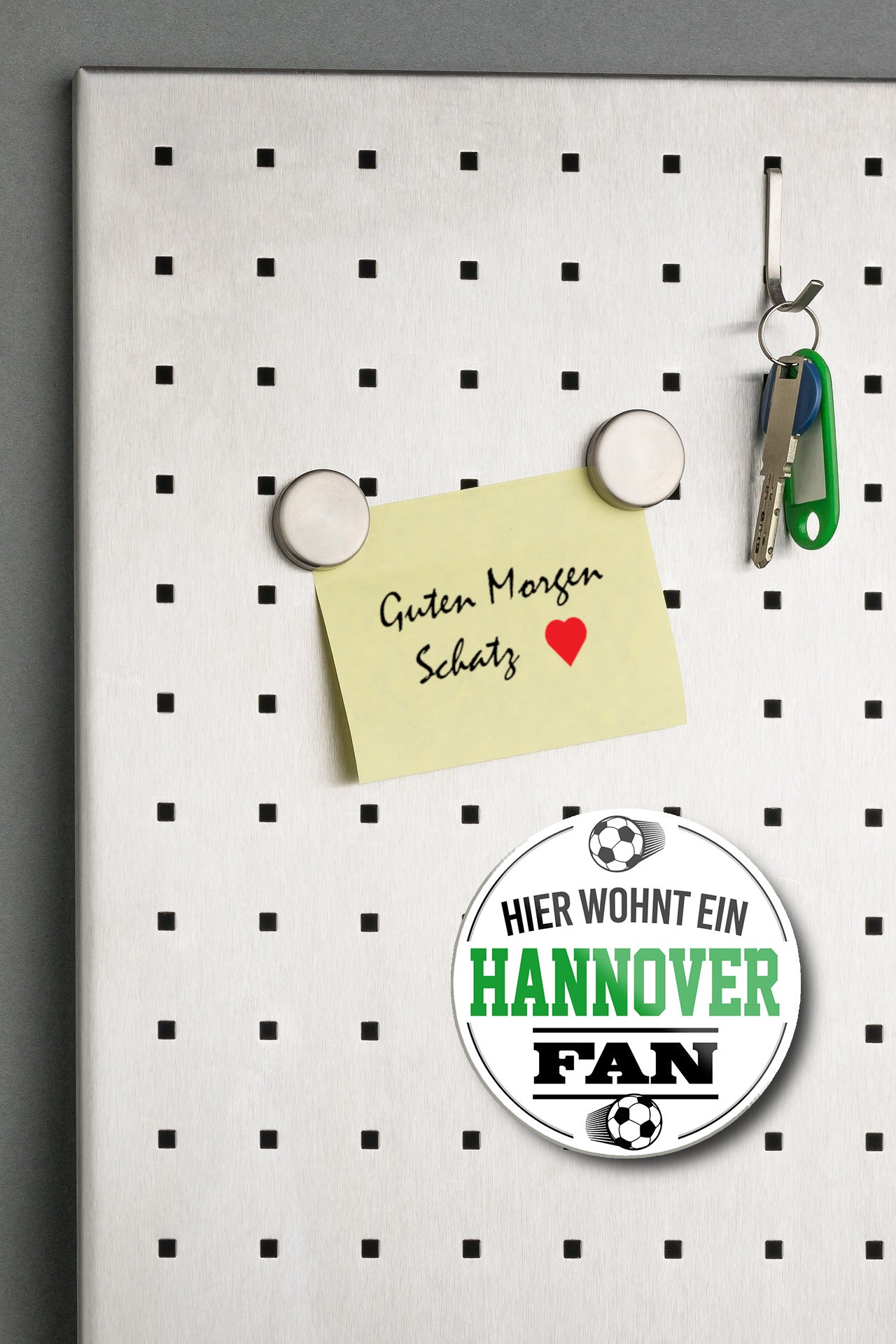 Magnet ''Hannover Fan'' 8x8x0,3cm