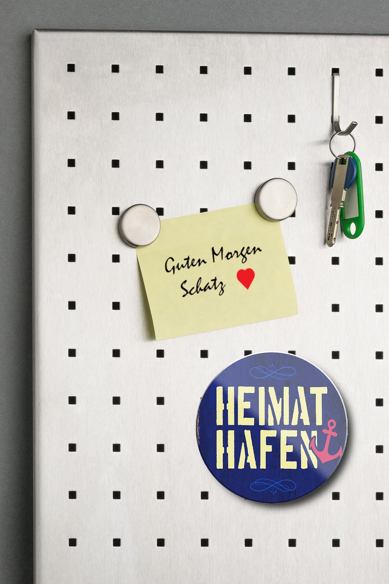 Magnet ''Heimathafen'' 8x8x0,3cm