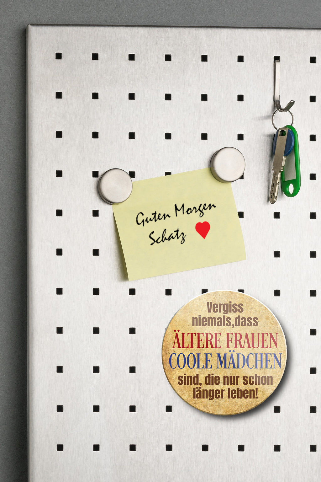 Magnet ''Vergiss niemals, ältere Frauen coole Mädchen'' 8x8x0,3cm
