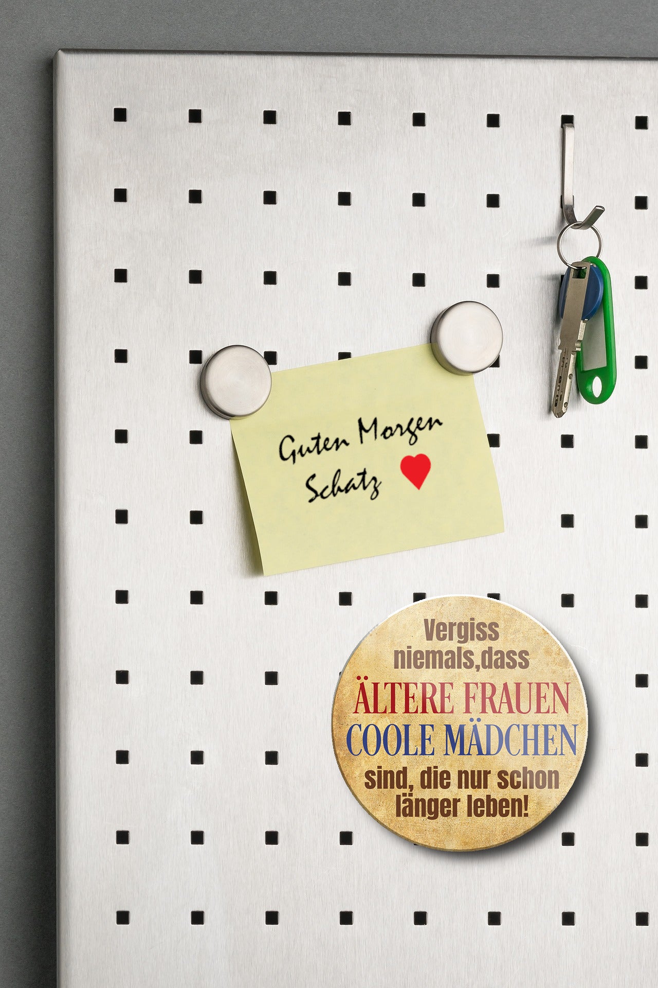 Magnet ''Vergiss niemals, ältere Frauen coole Mädchen'' 8x8x0,3cm