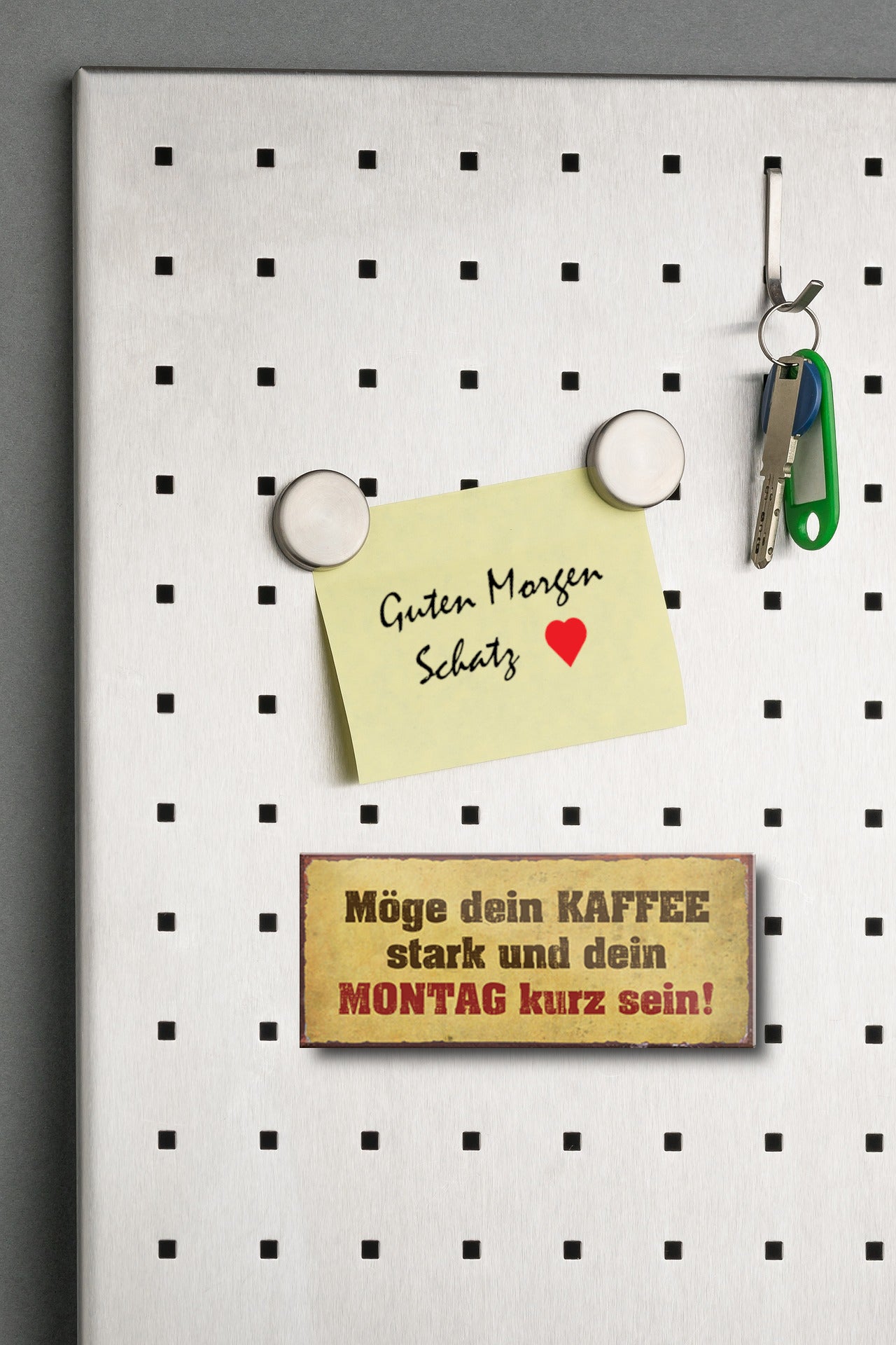 Magnet ''Möge dein Kaffee stark und Montag kurz sein'' 9,3x4cm