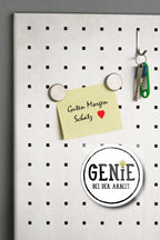 Magnet ''Genie bei der Arbeit'' 8x8x0,3cm