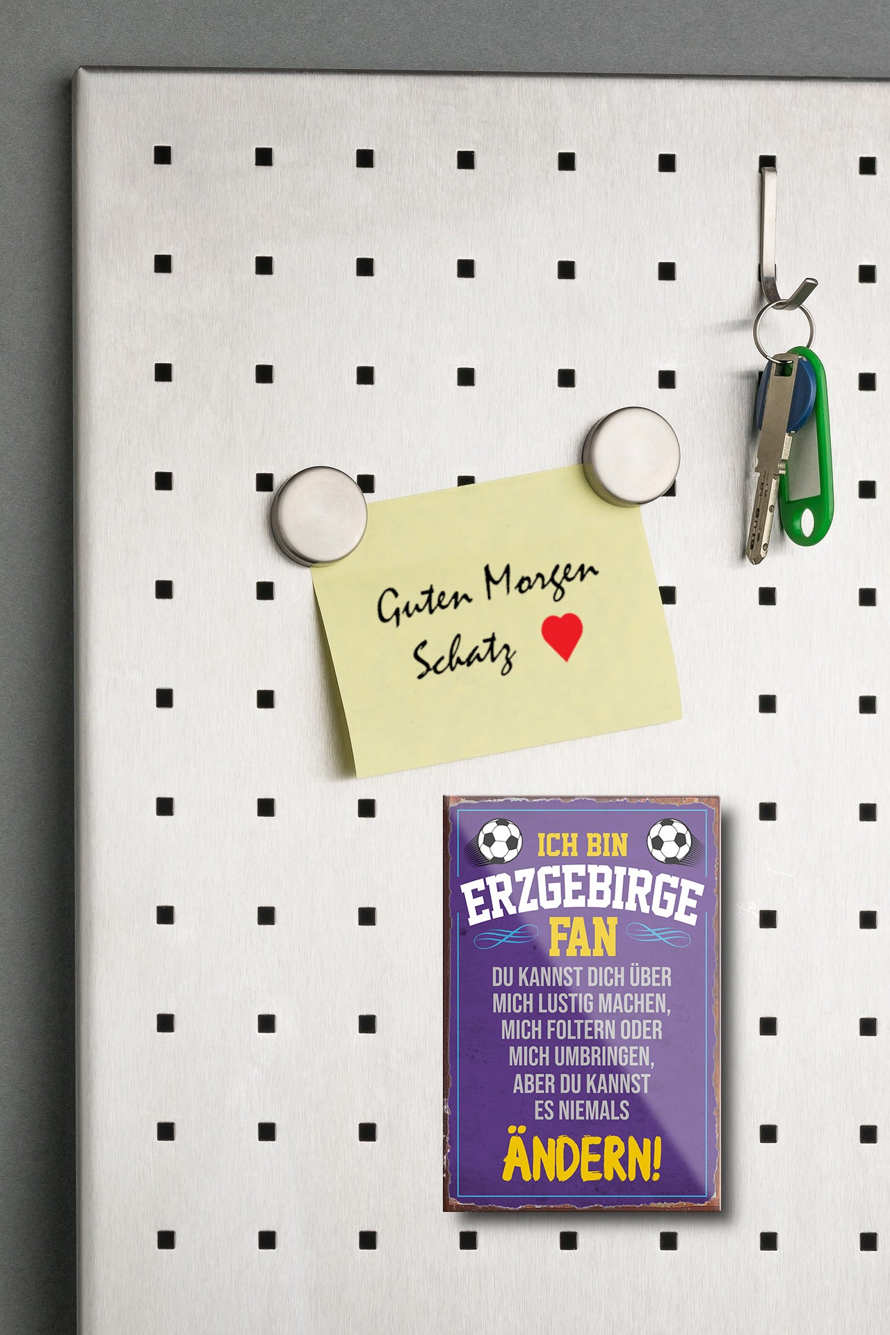 Magnet ''Erzgebirge Fan'' 9x6x0,3cm