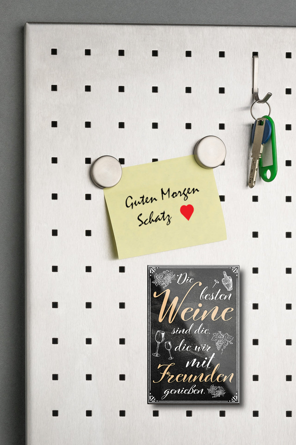 Magnet ''Die besten Weine'' 9x6x0,3cm