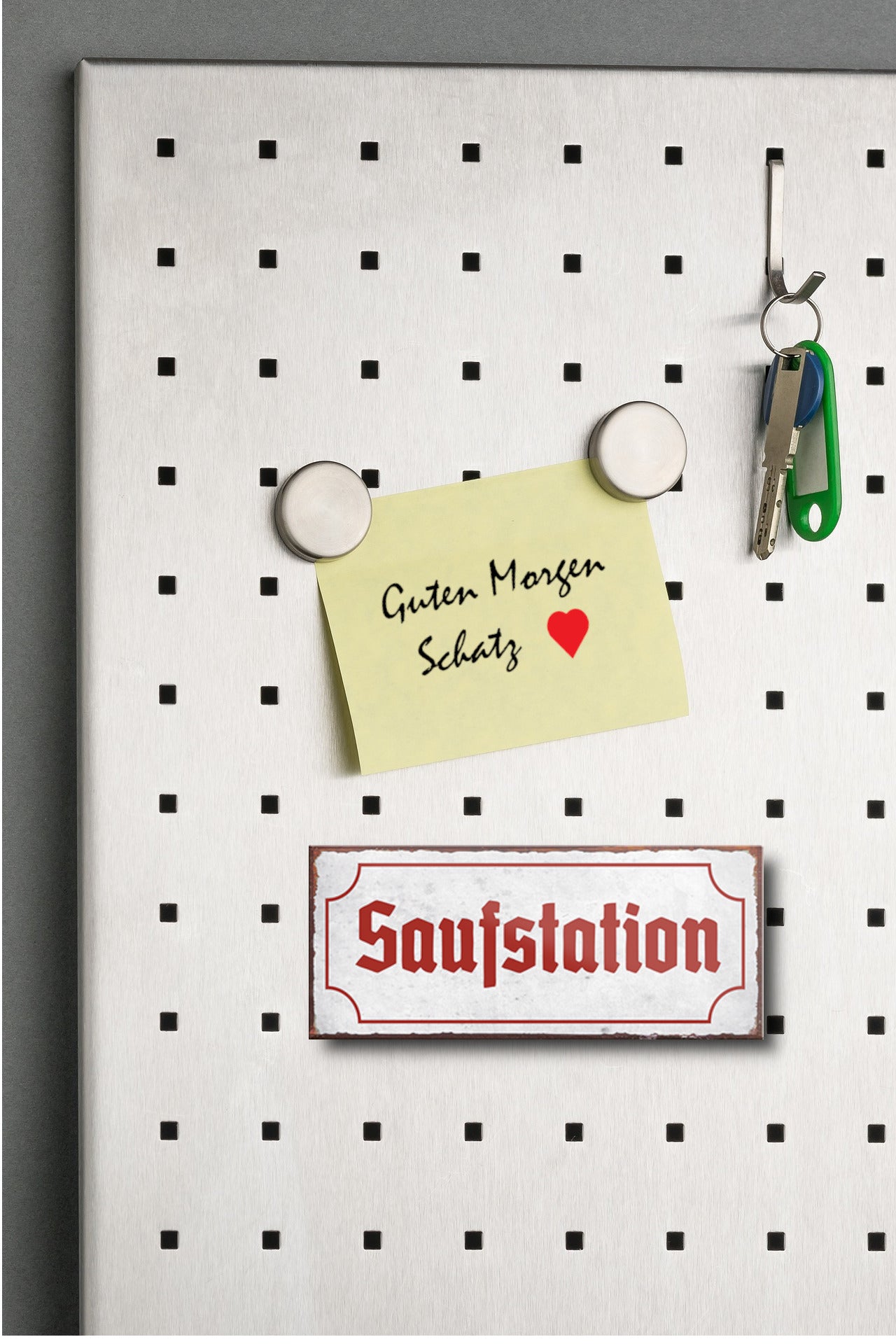 Magnet ''Saufstation'' 9,3x4cm