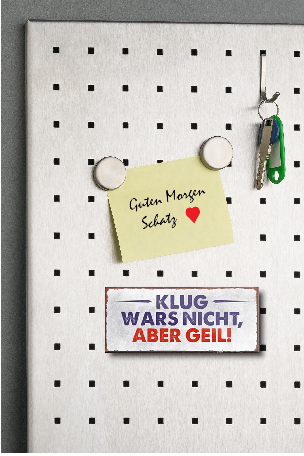 Magnet ''Klug wars nicht, aber geil'' 9,3x4cm