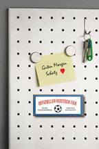 Magnet ''Offizieller Rostock Fan'' 9,3x4cm