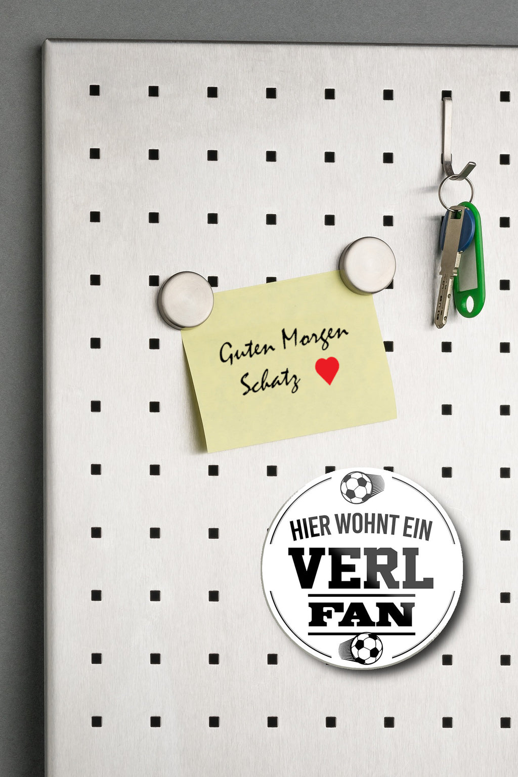 Magnet ''Verl Fan'' 8x8x0,3cm