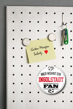 Magnet ''Ingolstadt Fan'' 8x8x0,3cm