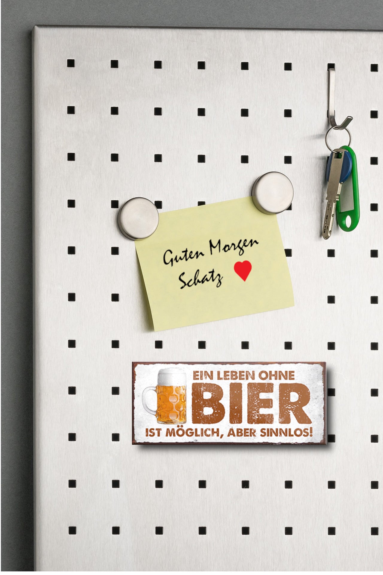 Magnet ''Ein Leben ohen Bier ist sinnlos'' 9,3x4cm