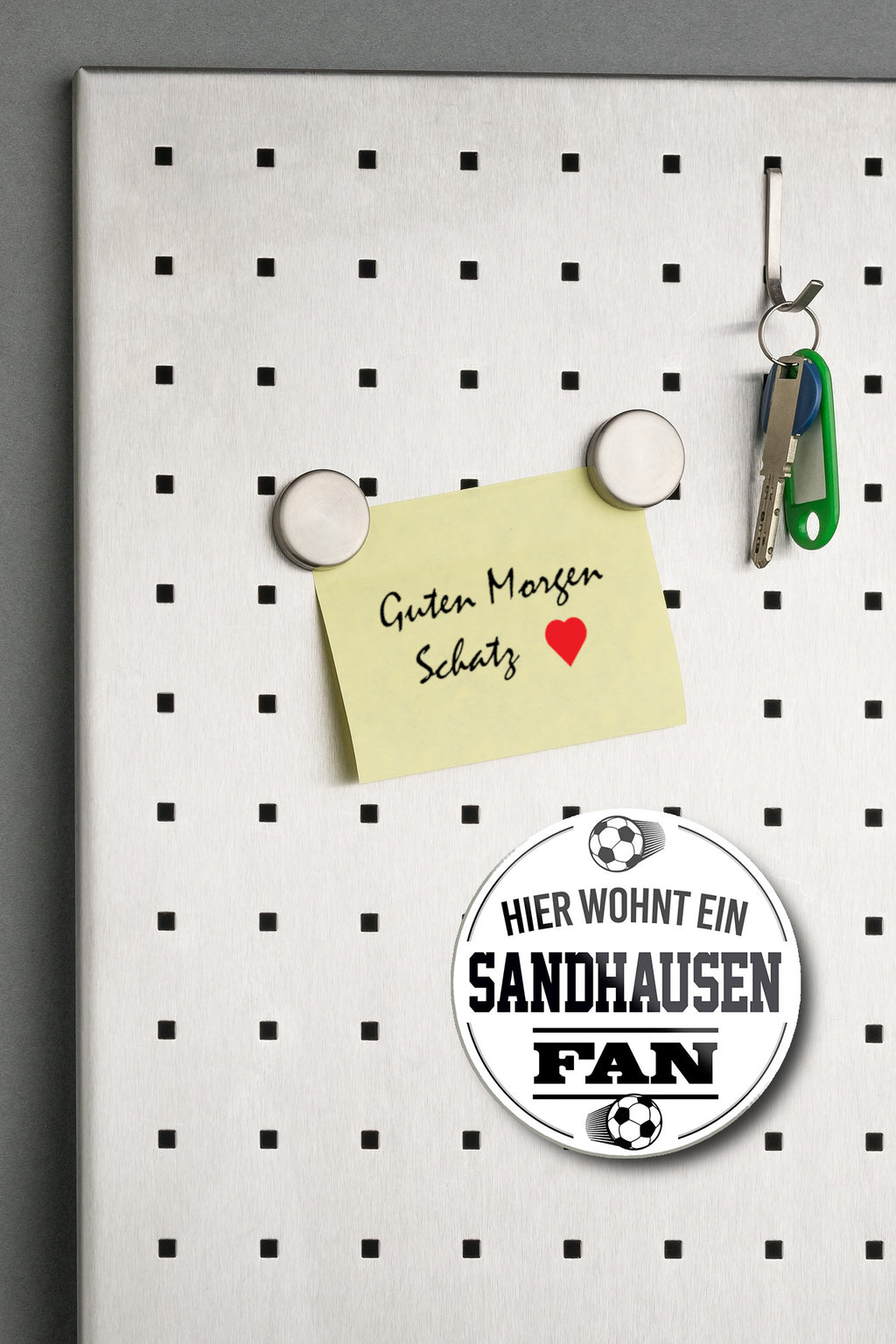 Magnet ''Sandhausen Fan'' 8x8x0,3cm