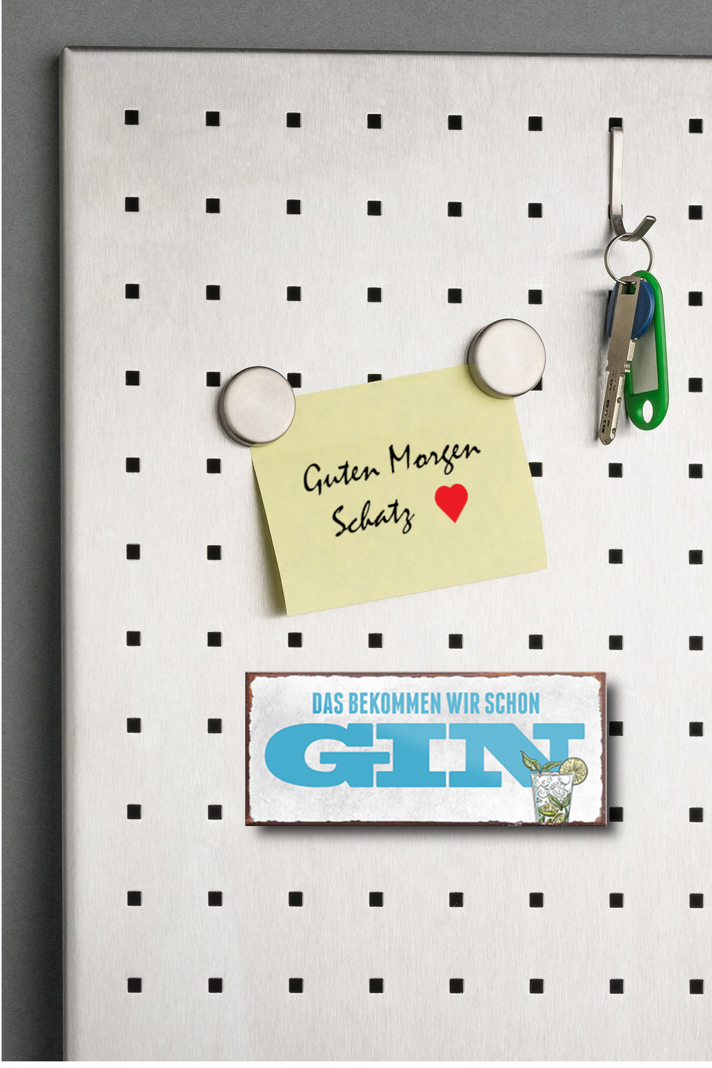 Magnet ''Das bekommen wir schon Gin'' 9,3x4cm