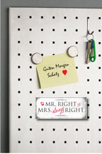 Magnet ''Mr. Right Mrs. always Right'' 9,3x4cm