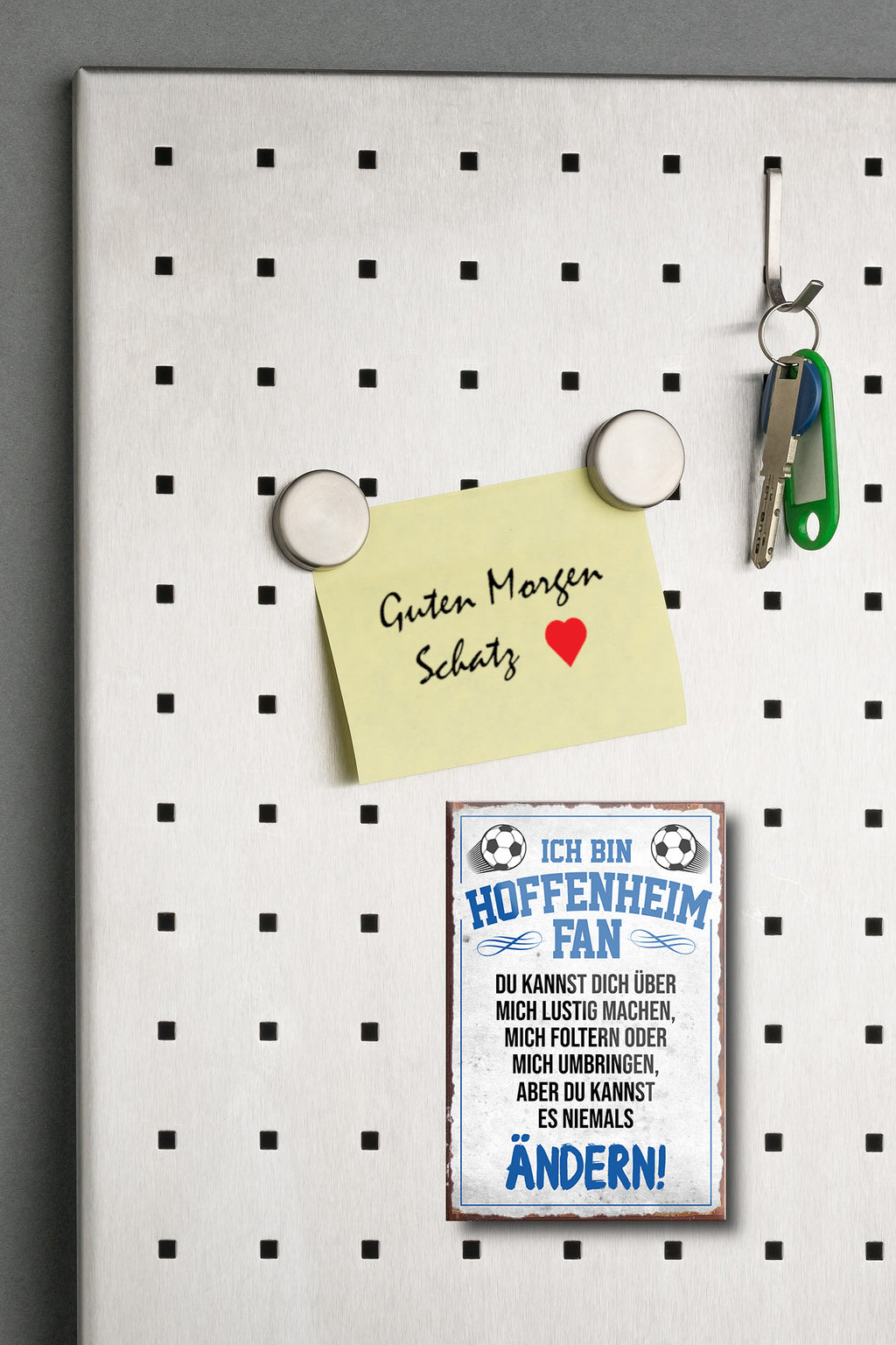 Magnet ''Hoffenheim Fan'' 9x6x0,3cm