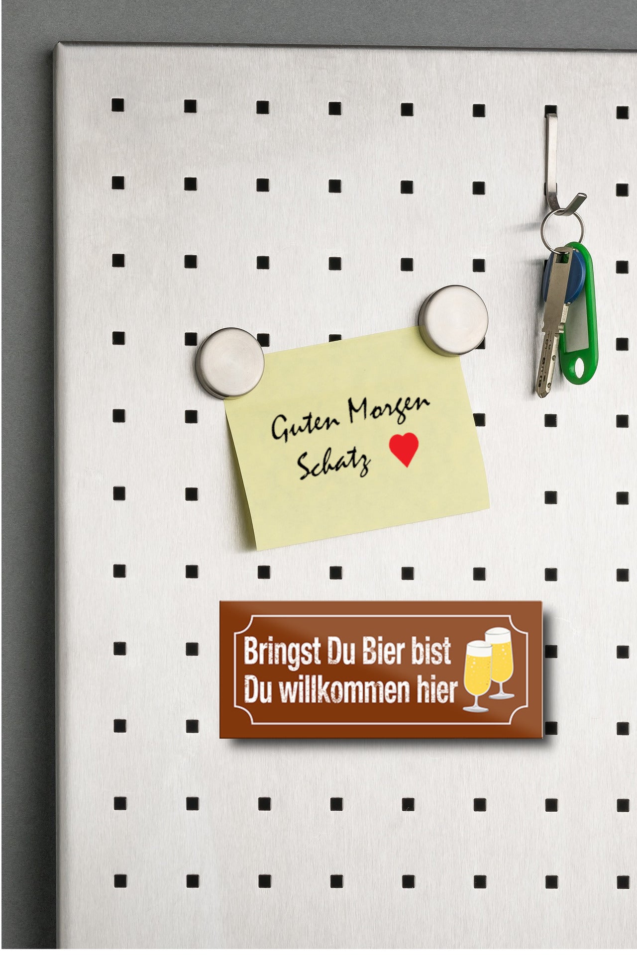 Magnet ''Bringst du Bier bist du willkommen hier'' 9,3x4cm