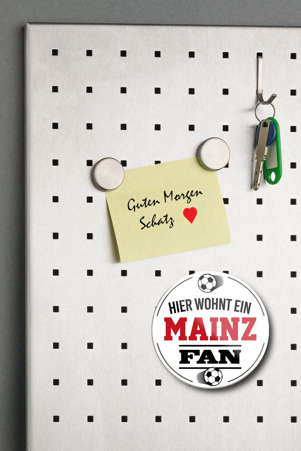Magnet ''Mainz Fan'' 8x8x0,3cm
