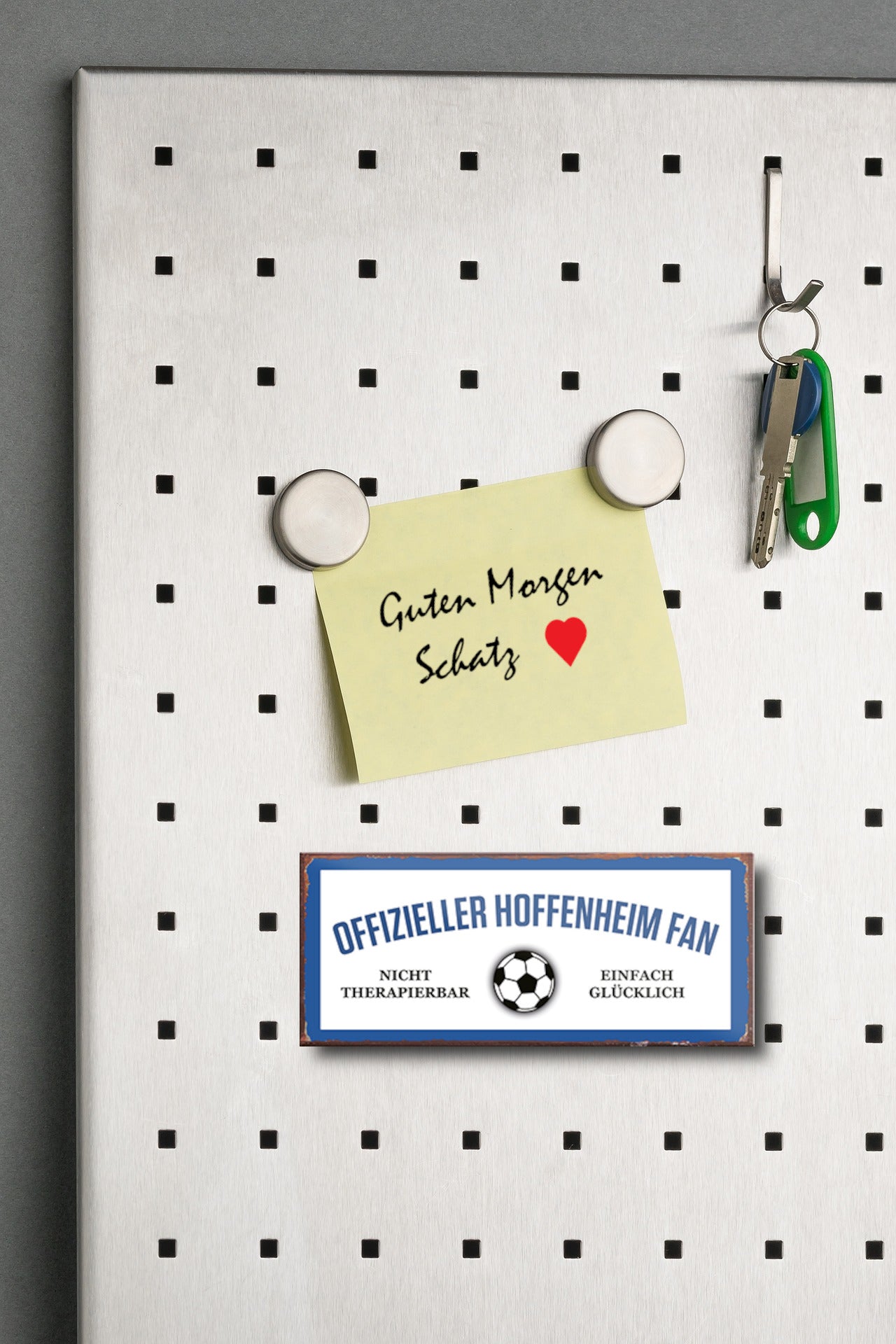 Magnet ''Offizieller Hoffenheim Fan'' 9,3x4cm